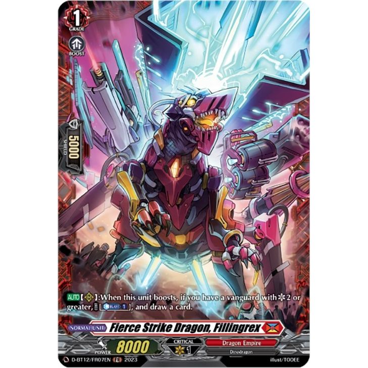 Image for Fierce Strike Dragon, Fillingrex (FR) (D-BT12/FR07EN) (D-BT12) - Cardfight Vanguard