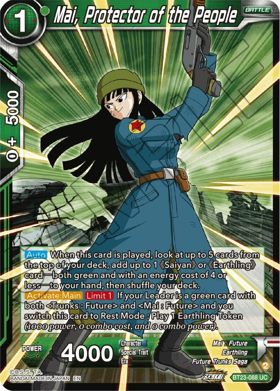 Image for Mai, Protector of the People (BT23-088) (BT23) - Dragon Ball Super: Masters