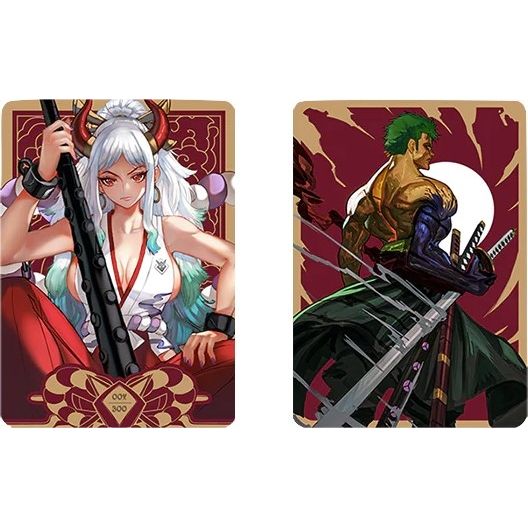 Image for Metal The Pirate Hunter and Oni Princess Dual-Sided Field Center Token - Collectible Storage