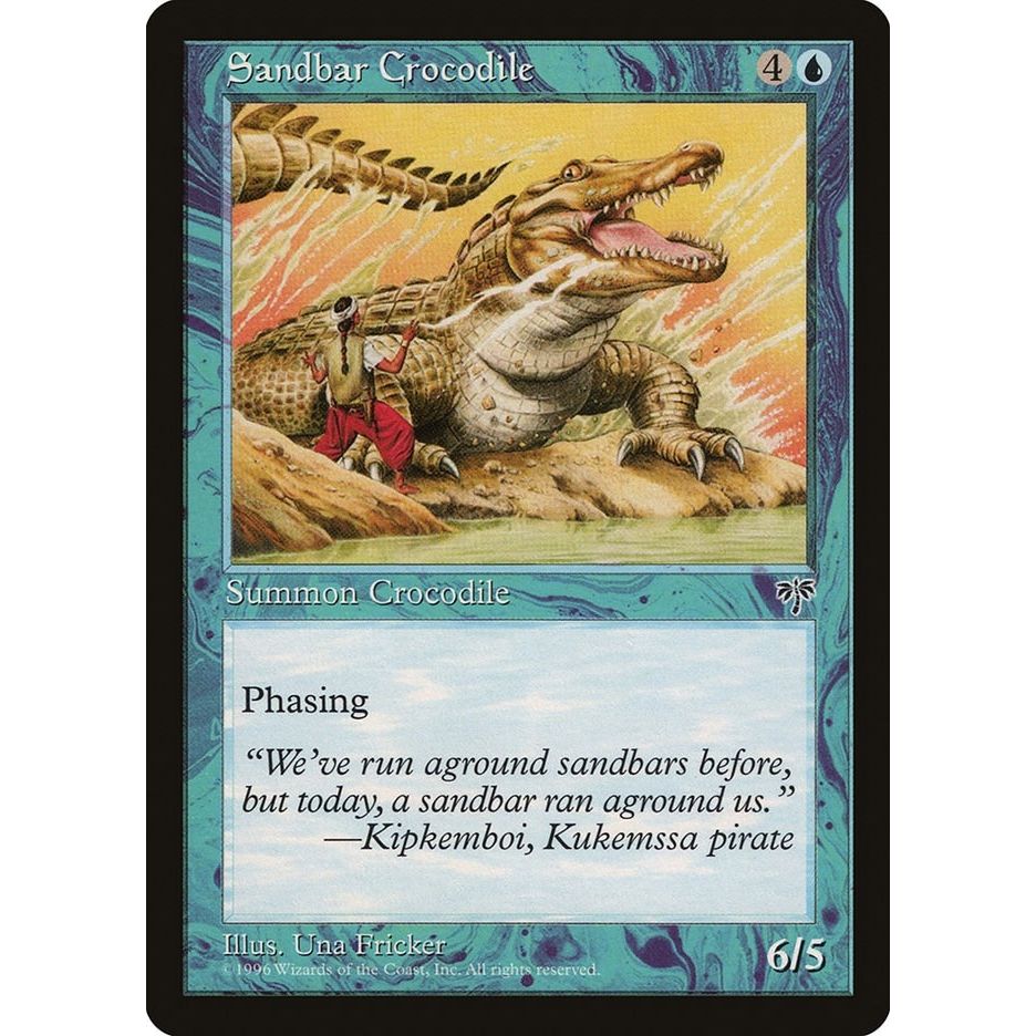 Image for Sandbar Crocodile (MIR) - Magic: The Gathering