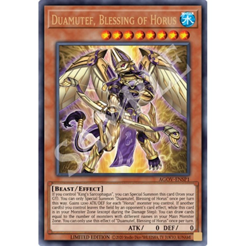 Image for Duamutef, Blessing of Horus (AGOV-ENSP1) (AGOV-ENSP1) (AGOV) - YuGiOh