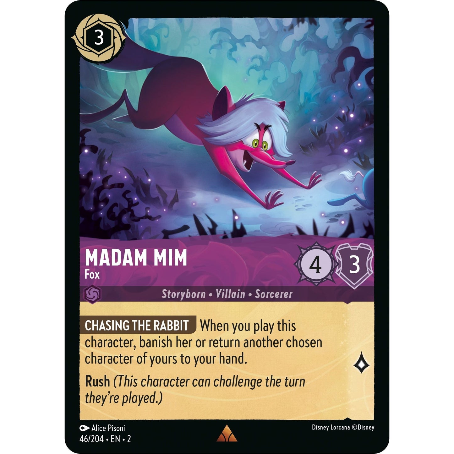 Image for Madam Mim - Fox (46/204) (2) - Disney Lorcana