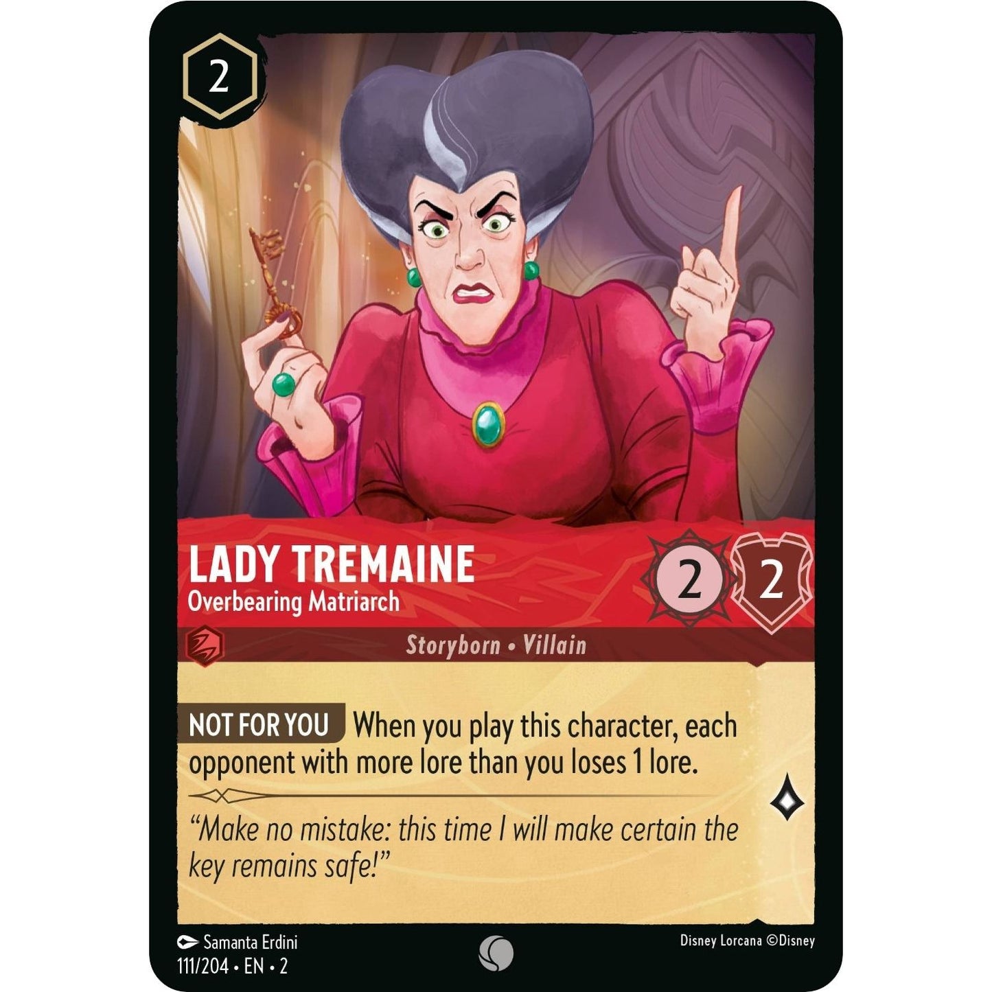 Image for Lady Tremaine - Overbearing Matriarch (111/204) (2) - Disney Lorcana