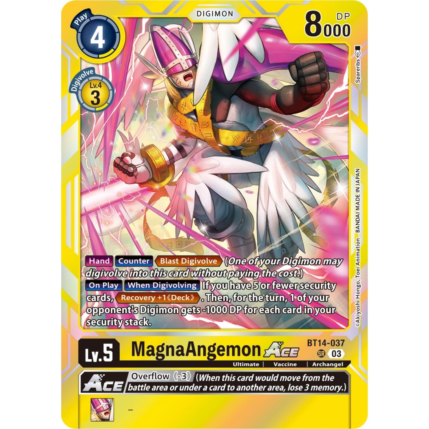 Image for MagnaAngemon ACE (BT14-037 SR) (BT14) - Digimon Card Game