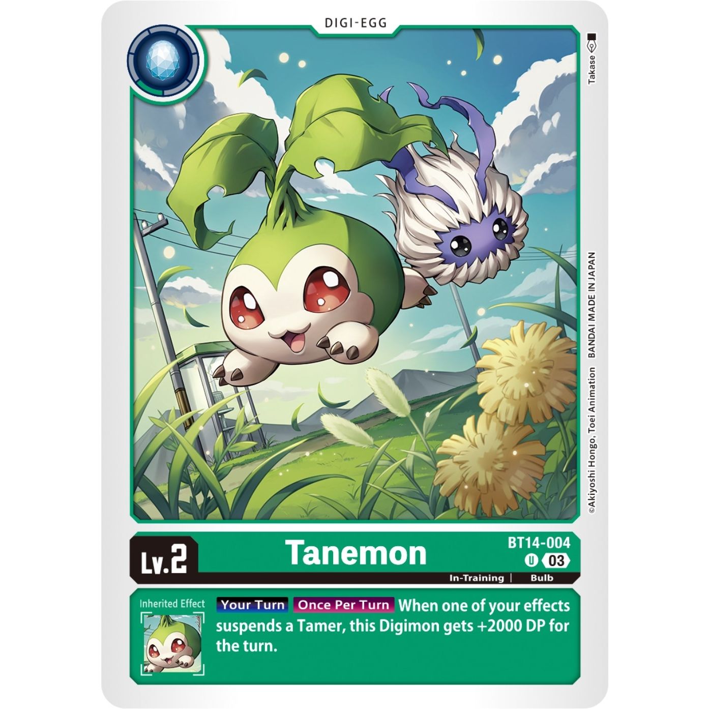 Image for Tanemon (BT14-004 U) (BT14) - Digimon Card Game