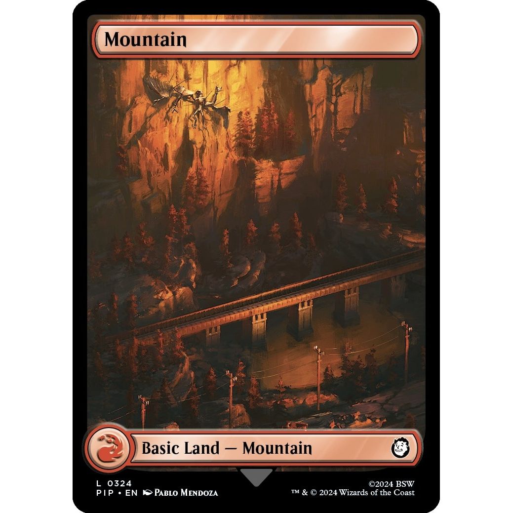 Image for Mountain (0324) (324) (PIP) - Magic: The Gathering