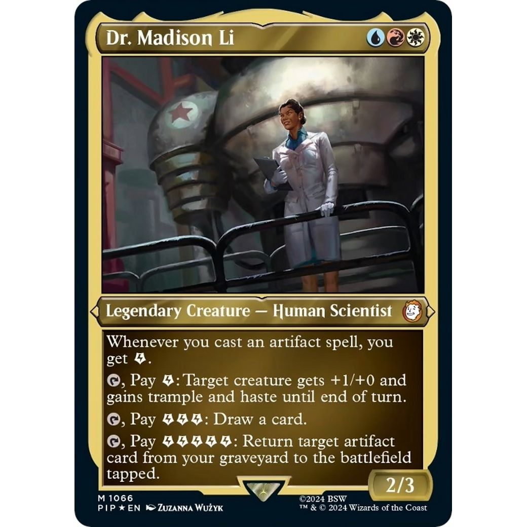 Image for Dr. Madison Li (Display Commander) - Thick Stock (1066) (PIP) - Magic: The Gathering