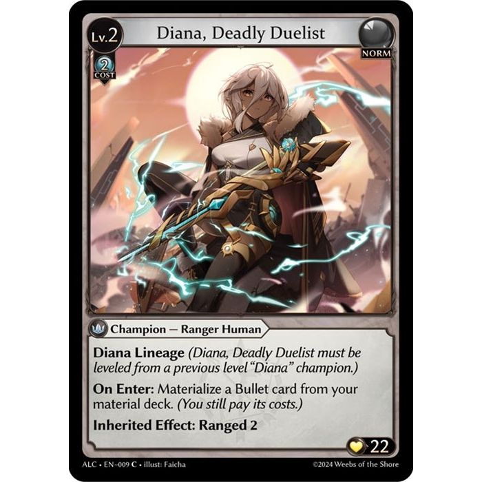 Image for Diana, Deadly Duelist (009) (ALC) - Grand Archive TCG