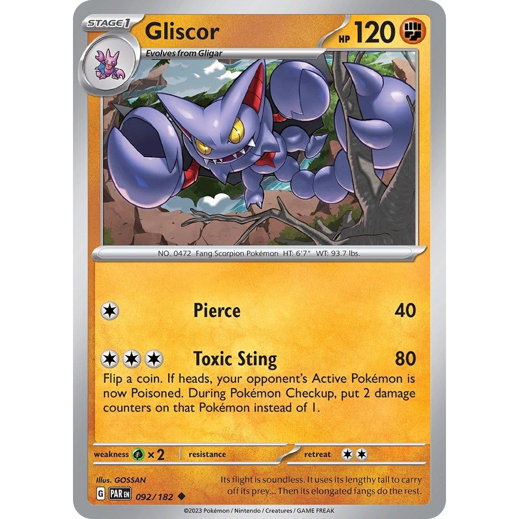 Image for Gliscor (092/182) (PAR) - Pokemon