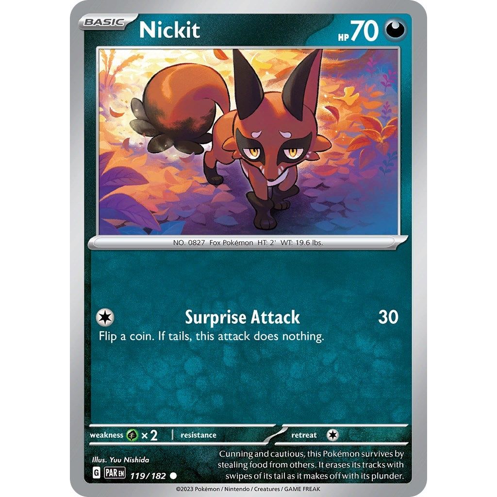 Image for Nickit (119/182) (PAR) - Pokemon