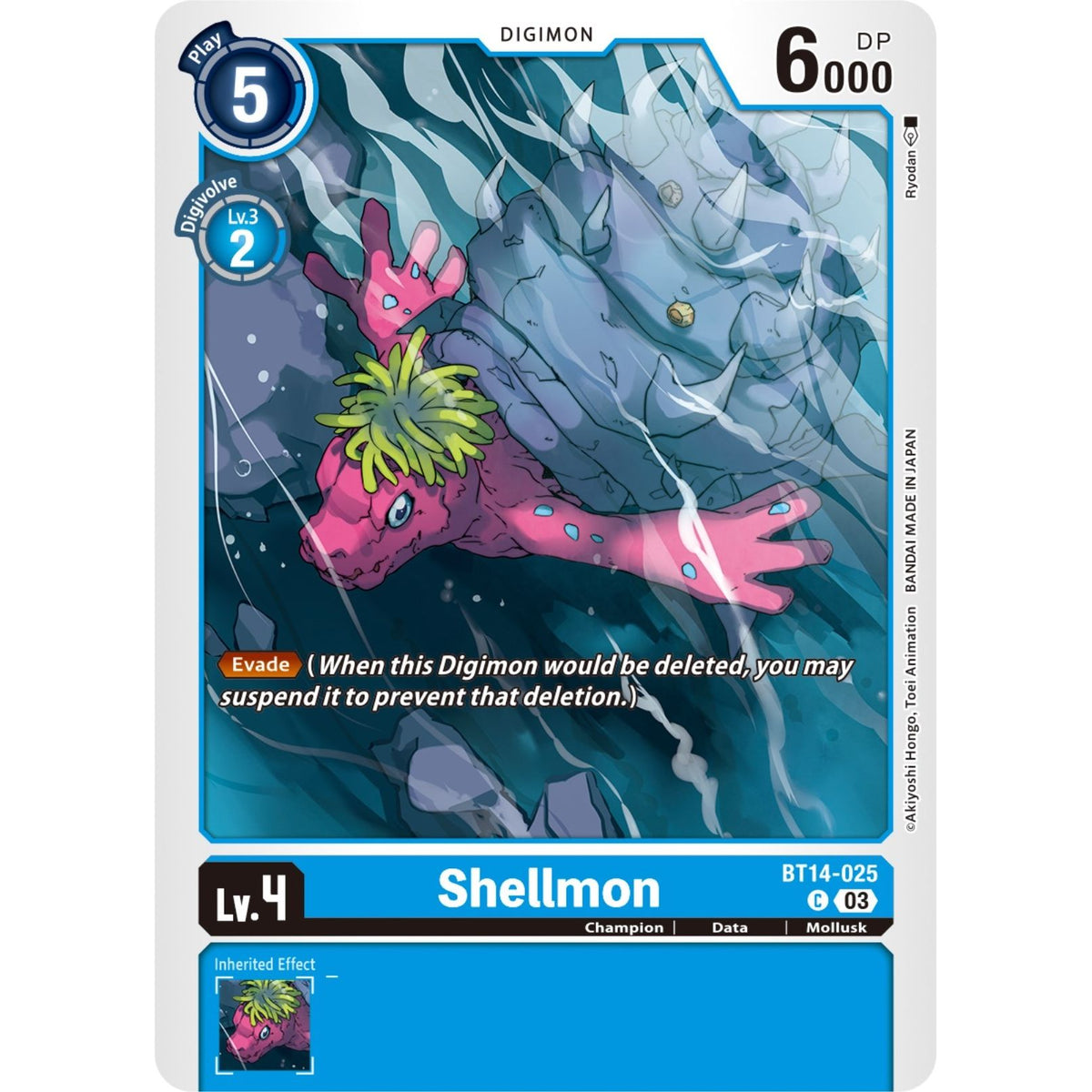 Image for Shellmon (BT14-025 C) (BT14) - Digimon Card Game