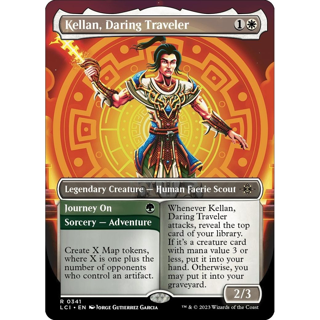 Image for Kellan, Daring Traveler (Borderless) (341) (LCI) - Magic: The Gathering