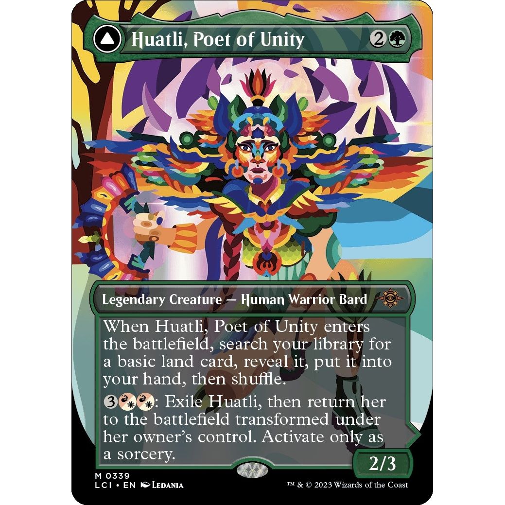 Image for Huatli, Poet of Unity (Borderless) (339) (LCI) - Magic: The Gathering
