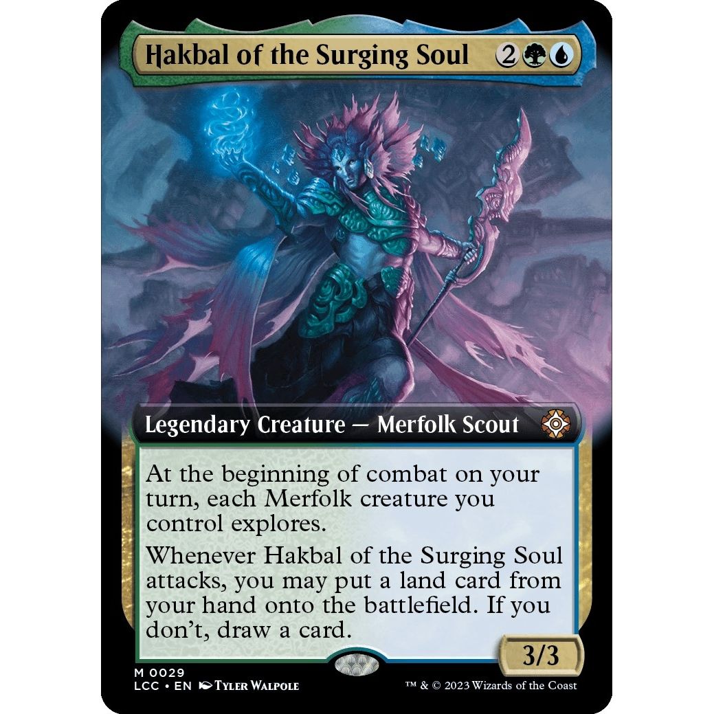 Image for Hakbal of the Surging Soul (Extended Art) (29) (LCC) - Magic: The Gathering