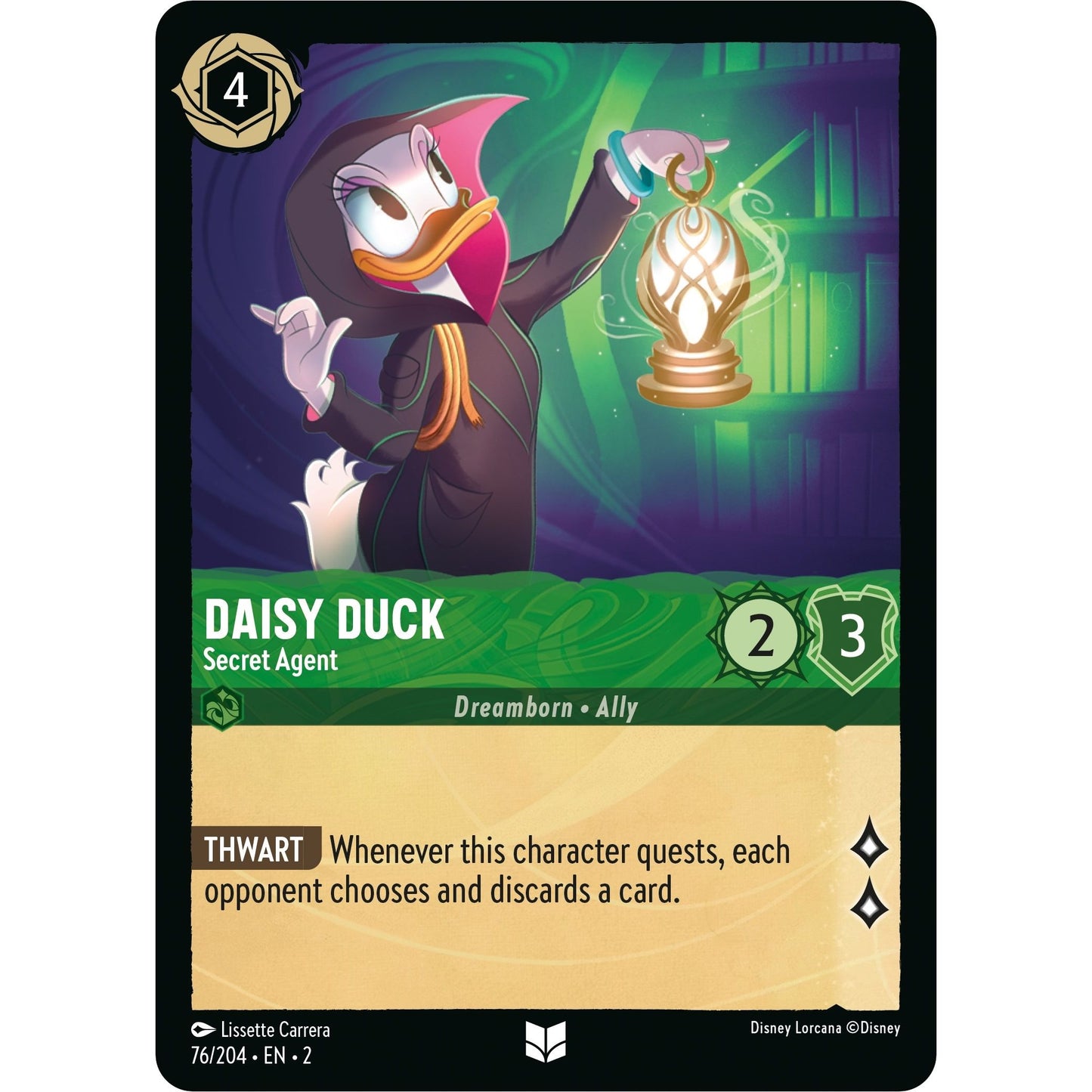 Image for Daisy Duck - Secret Agent (76/204) (2) - Disney Lorcana