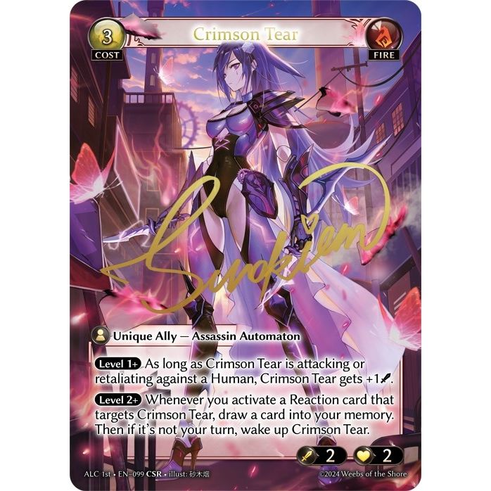 Image for Crimson Tear (CSR) (ALC1E) (099) (ALC) - Grand Archive TCG
