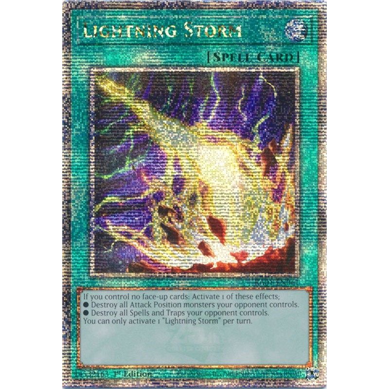 Image for Lightning Storm (Quarter Century Secret Rare) (RA01-EN061) (RA01) - YuGiOh