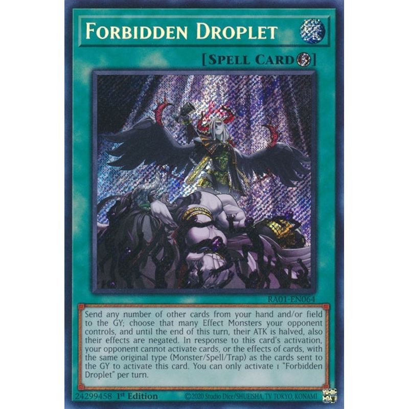 Image for Forbidden Droplet (Secret Rare) (RA01-EN064) (RA01) - YuGiOh
