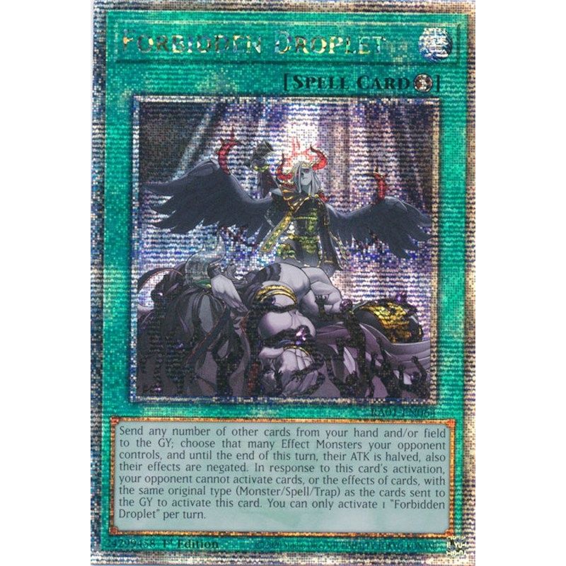 Image for Forbidden Droplet (Quarter Century Secret Rare) (RA01-EN064) (RA01) - YuGiOh