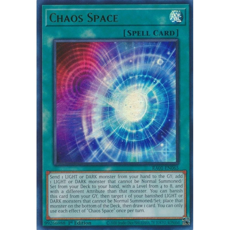 Image for Chaos Space (UR) (RA01-EN065) (RA01) - YuGiOh