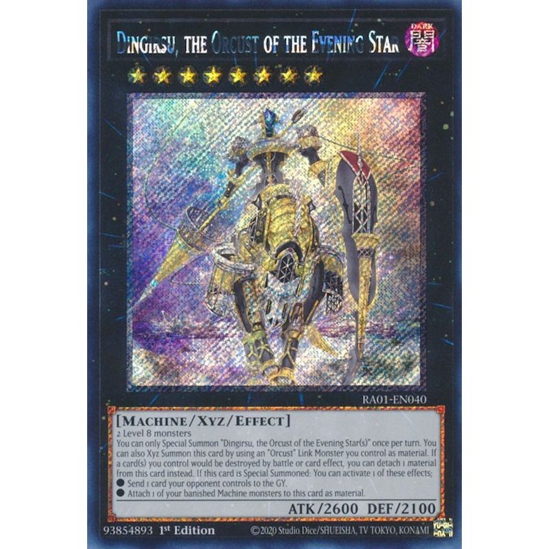 Image for Dingirsu, the Orcust of the Evening Star (Platinum Secret Rare) (RA01-EN040) (RA01) - YuGiOh