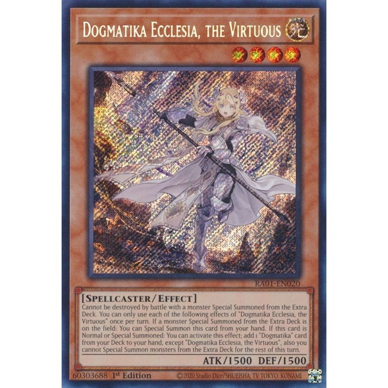 Image for Dogmatika Ecclesia, the Virtuous (Secret Rare) (RA01-EN020) (RA01) - YuGiOh