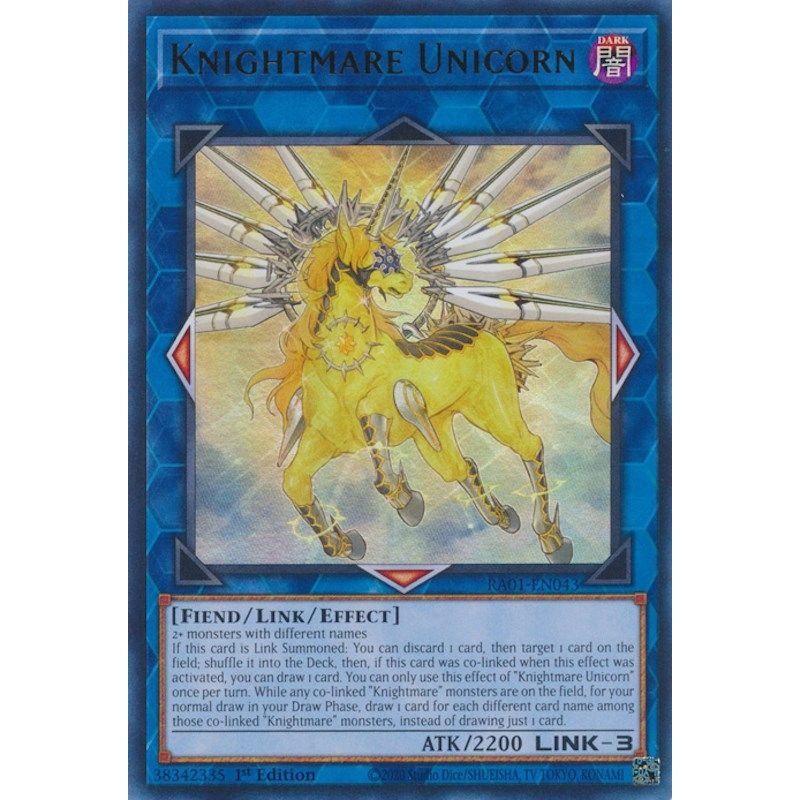 Image for Knightmare Unicorn (UR) (RA01-EN043) (RA01) - YuGiOh