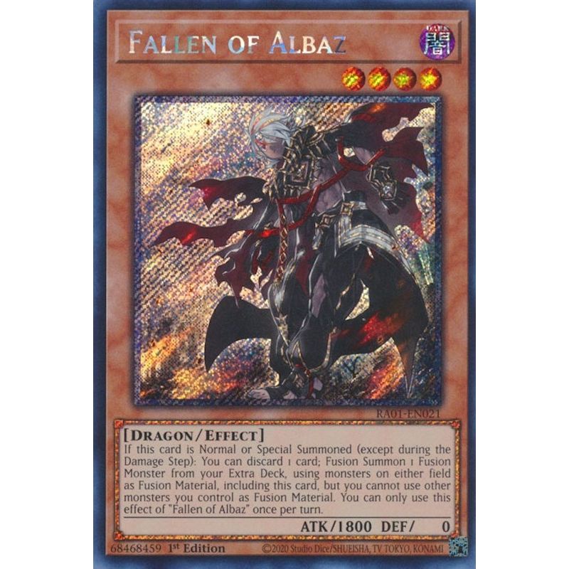 Image for Fallen of Albaz (Platinum Secret Rare) (RA01-EN021) (RA01) - YuGiOh