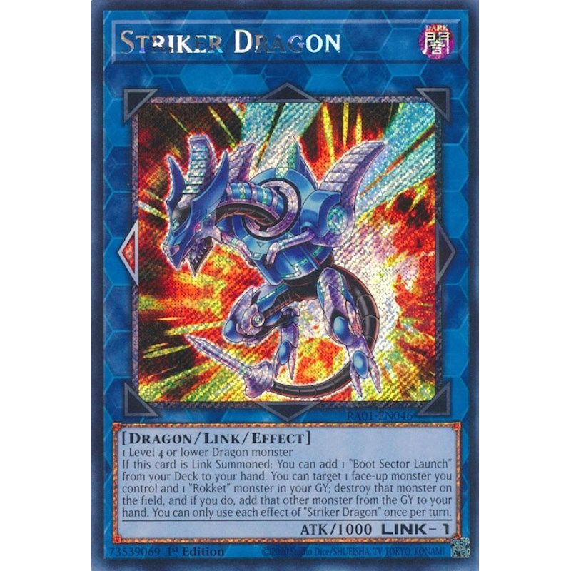 Image for Striker Dragon (Platinum Secret Rare) (RA01-EN046) (RA01) - YuGiOh