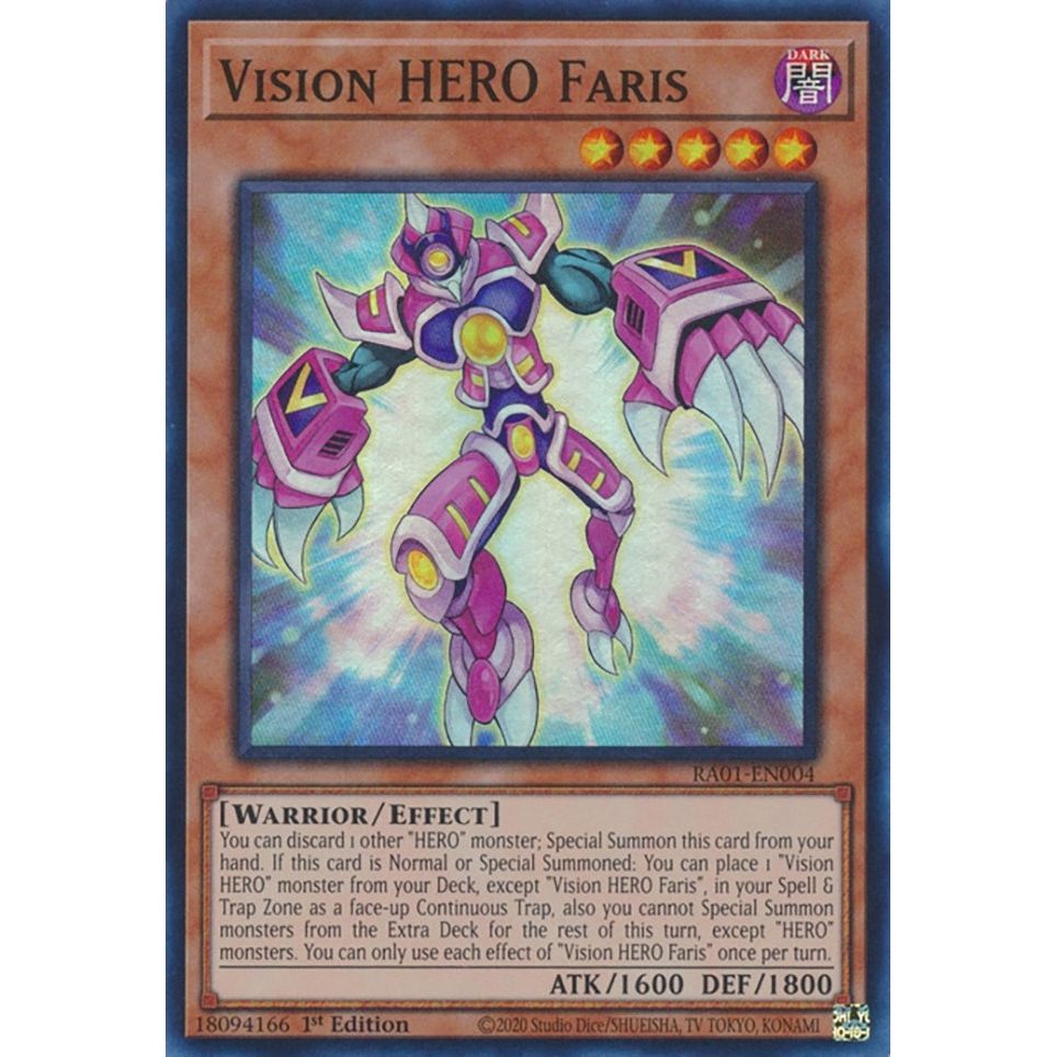 Image for Vision HERO Faris (RA01-EN004) (RA01) - YuGiOh