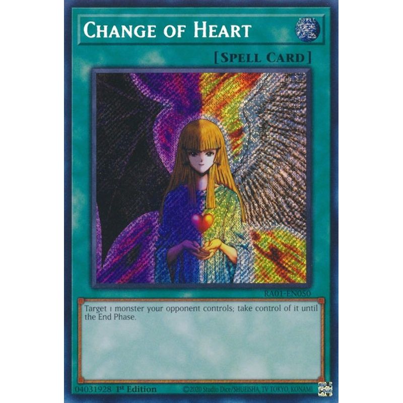 Image for Change of Heart (Secret Rare) (RA01-EN050) (RA01) - YuGiOh