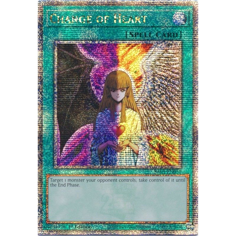 Image for Change of Heart (Quarter Century Secret Rare) (RA01-EN050) (RA01) - YuGiOh