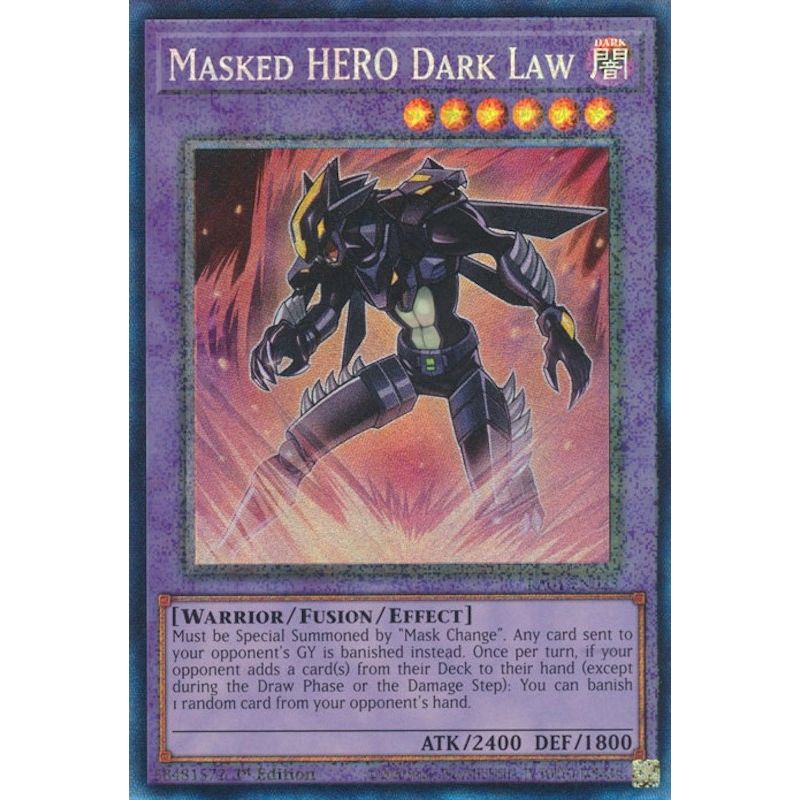 Image for Masked HERO Dark Law (PCR) (RA01-EN025) (RA01) - YuGiOh