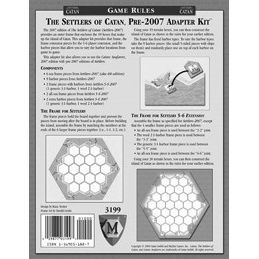 Image for Catan: The Settlers of Catan Pre07 Adaptor Kit - Boardgames