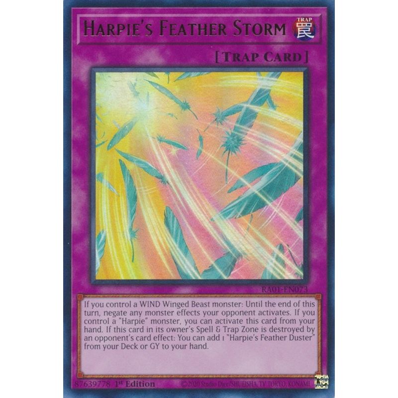 Image for Harpie's Feather Storm (UR) (RA01-EN073) (RA01) - YuGiOh