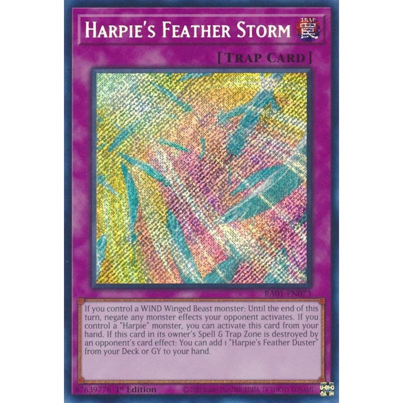 Image for Harpie's Feather Storm (Secret Rare) (RA01-EN073) (RA01) - YuGiOh