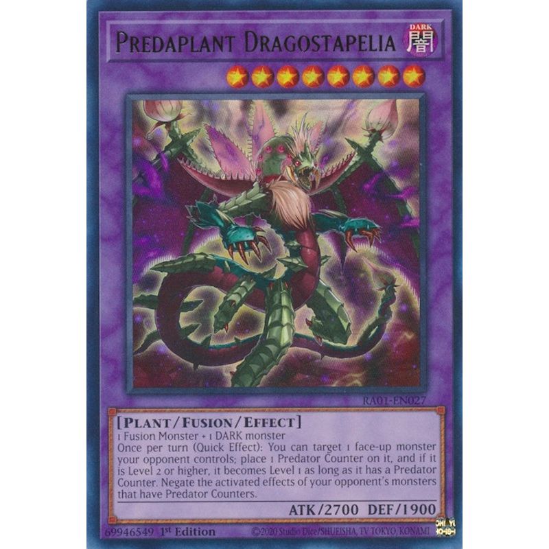 Image for Predaplant Dragostapelia (UR) (RA01-EN027) (RA01) - YuGiOh
