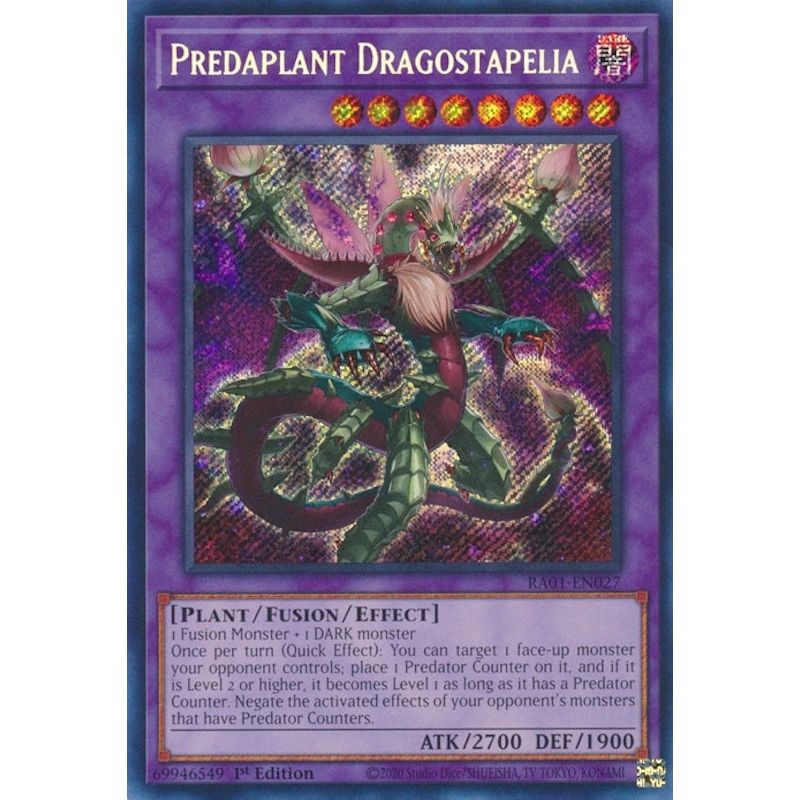 Image for Predaplant Dragostapelia (Secret Rare) (RA01-EN027) (RA01) - YuGiOh