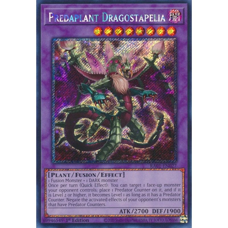 Image for Predaplant Dragostapelia (Platinum Secret Rare) (RA01-EN027) (RA01) - YuGiOh