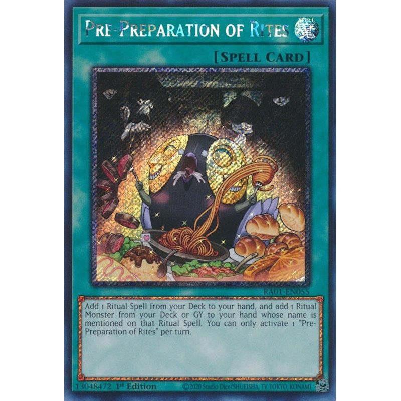 Image for Pre-Preparation of Rites (Platinum Secret Rare) (RA01-EN055) (RA01) - YuGiOh