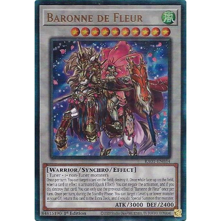 Image for Baronne de Fleur (PUR) (RA01-EN034) (RA01) - YuGiOh