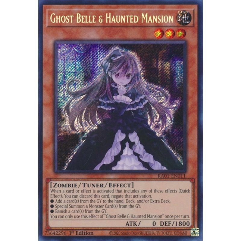 Image for Ghost Belle & Haunted Mansion (Secret Rare) (RA01-EN011) (RA01) - YuGiOh