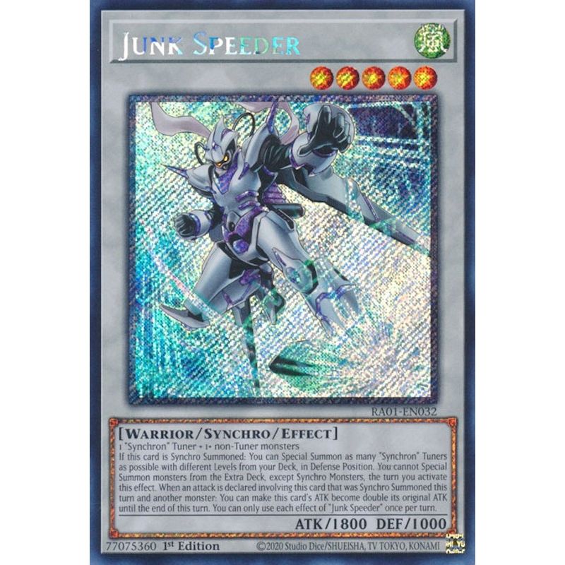 Image for Junk Speeder (Platinum Secret Rare) (RA01-EN032) (RA01) - YuGiOh