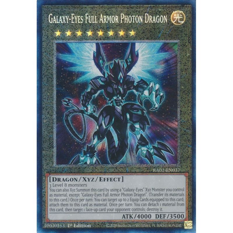 Image for Galaxy-Eyes Full Armor Photon Dragon (PCR) (RA01-EN037) (RA01) - YuGiOh