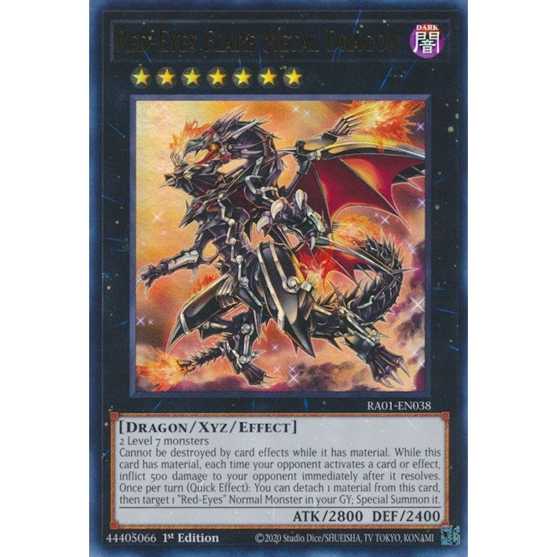 Image for Red-Eyes Flare Metal Dragon (UR) (RA01-EN038) (RA01) - YuGiOh