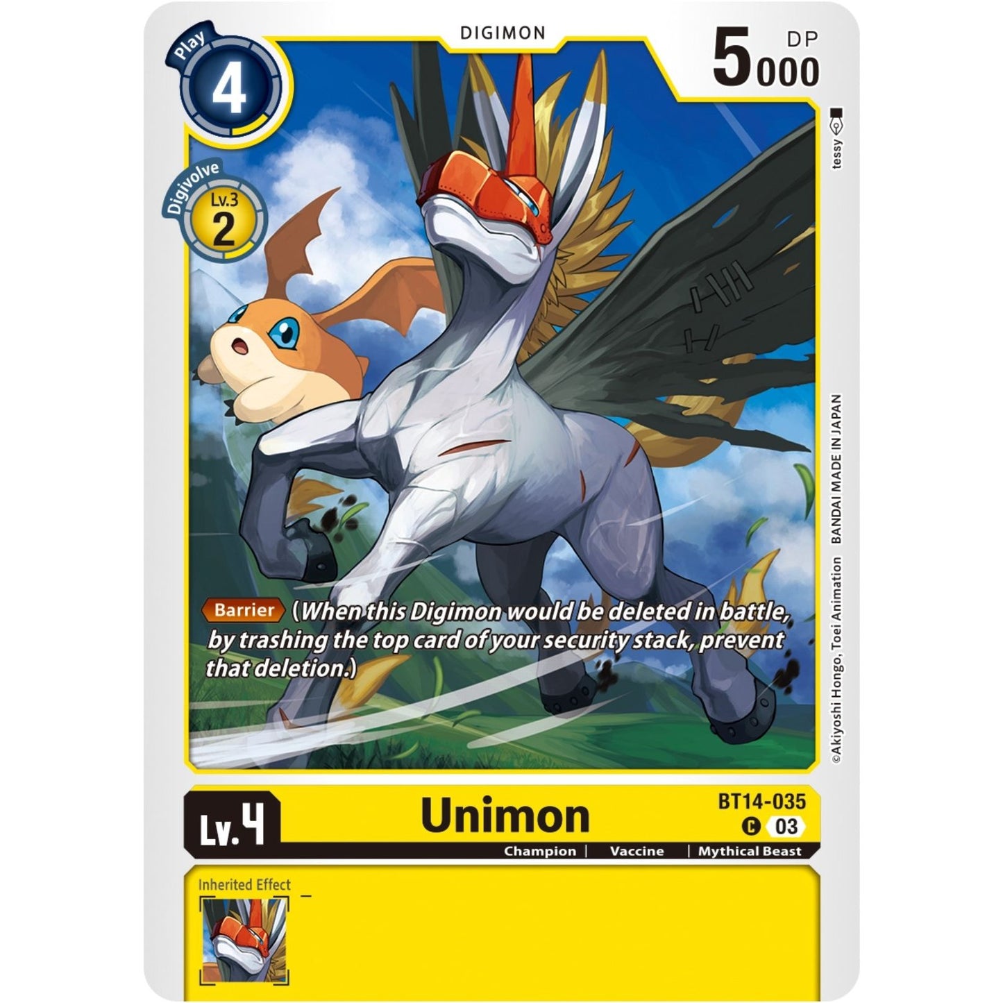 Image for Unimon (BT14-035 C) (BT14) - Digimon Card Game