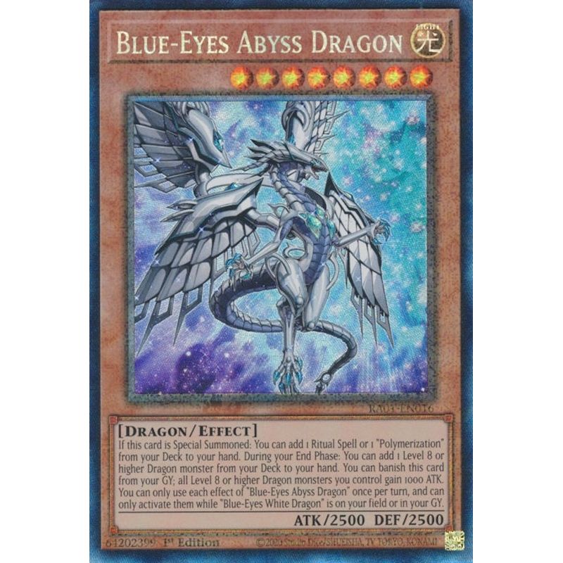 Image for Blue-Eyes Abyss Dragon (PCR) (RA01-EN016) (RA01) - YuGiOh