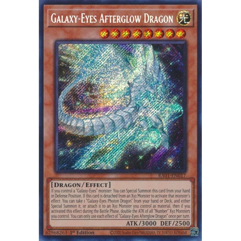 Image for Galaxy-Eyes Afterglow Dragon (Secret Rare) (RA01-EN017) (RA01) - YuGiOh