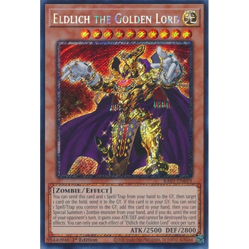 Image for Eldlich the Golden Lord (Platinum Secret Rare) (RA01-EN019) (RA01) - YuGiOh