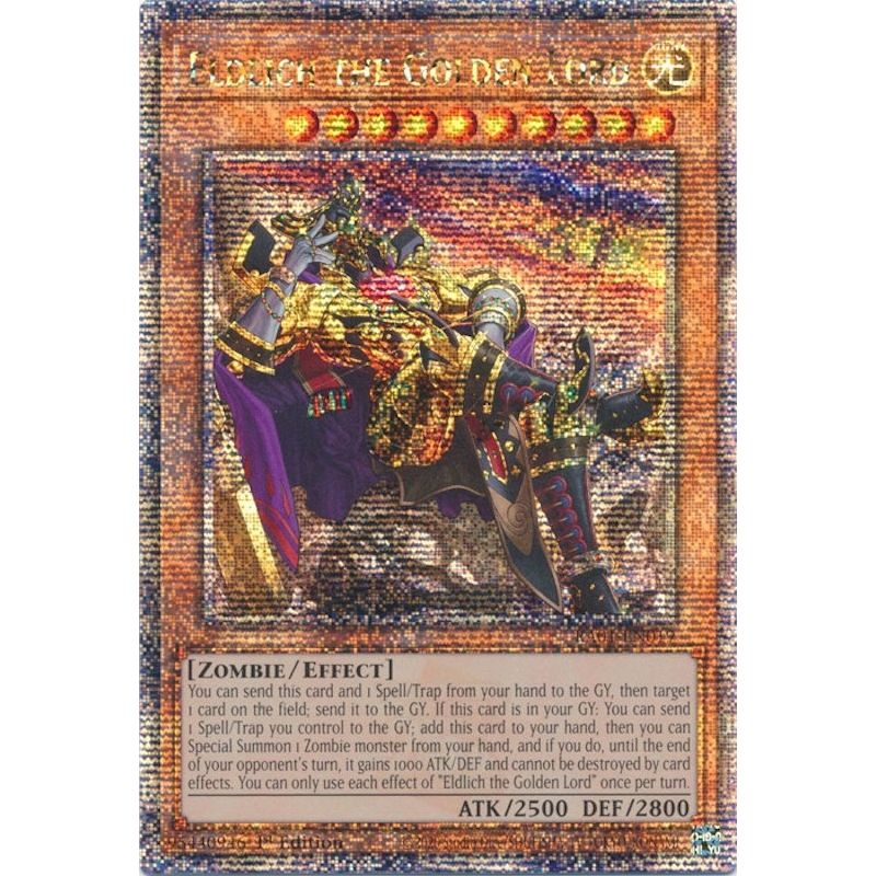 Image for Eldlich the Golden Lord (Alternate Art) (Quarter Century Secret Rare) (RA01-EN019) (RA01) - YuGiOh